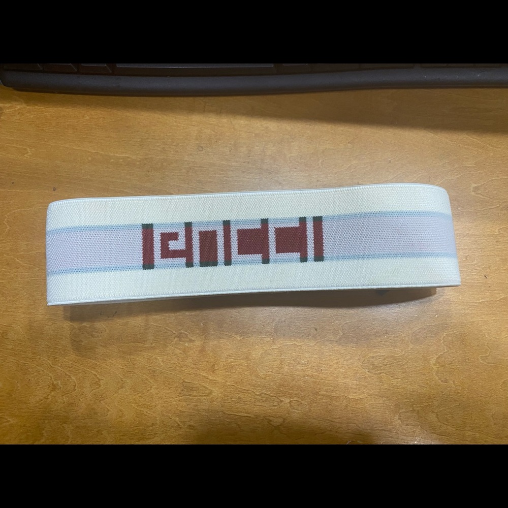 Authentic Gucci Headband size medium Red and Cream - Picture 3 of 5